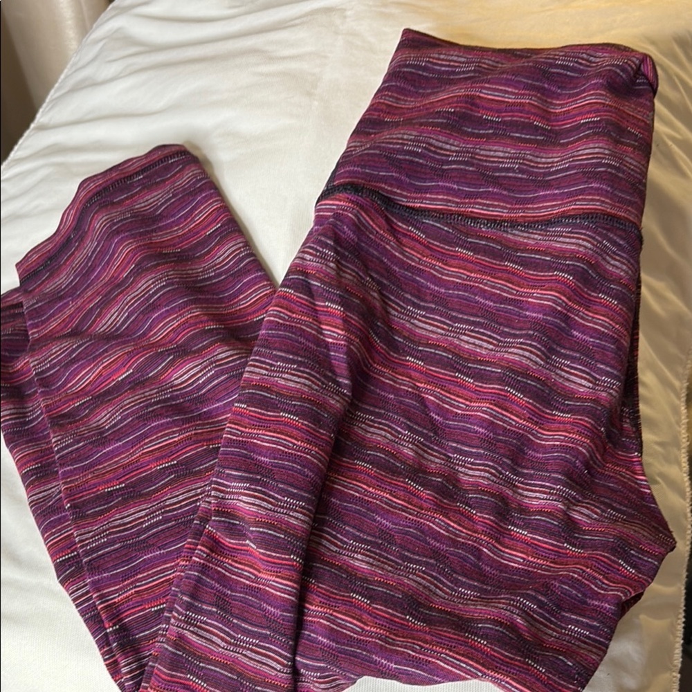 lululemon athletica Purple and Pink Cropped Pants